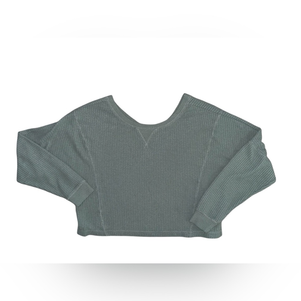 Waffle knit long sleeve